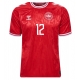 Danemarca Kasper Dolberg #12 Tricou Fotbal Replică European 2024 Barbati Acasa